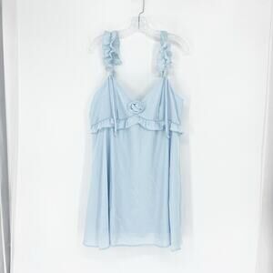 Wild Fable Light Blue Sleeveless Mini Dress Size XL